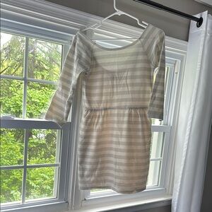 American Eagle Outfitters Gray Striped Dress